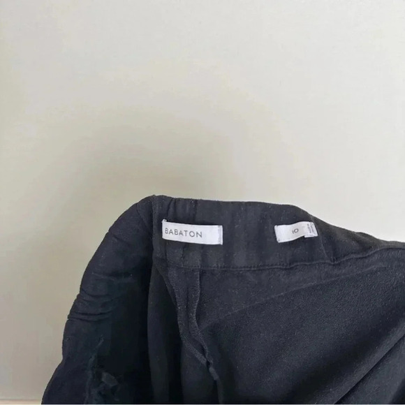 Aritzia Babaton Womens 10 Faux Suede Cohen Darted Pant In Black - Picture 8 of 14